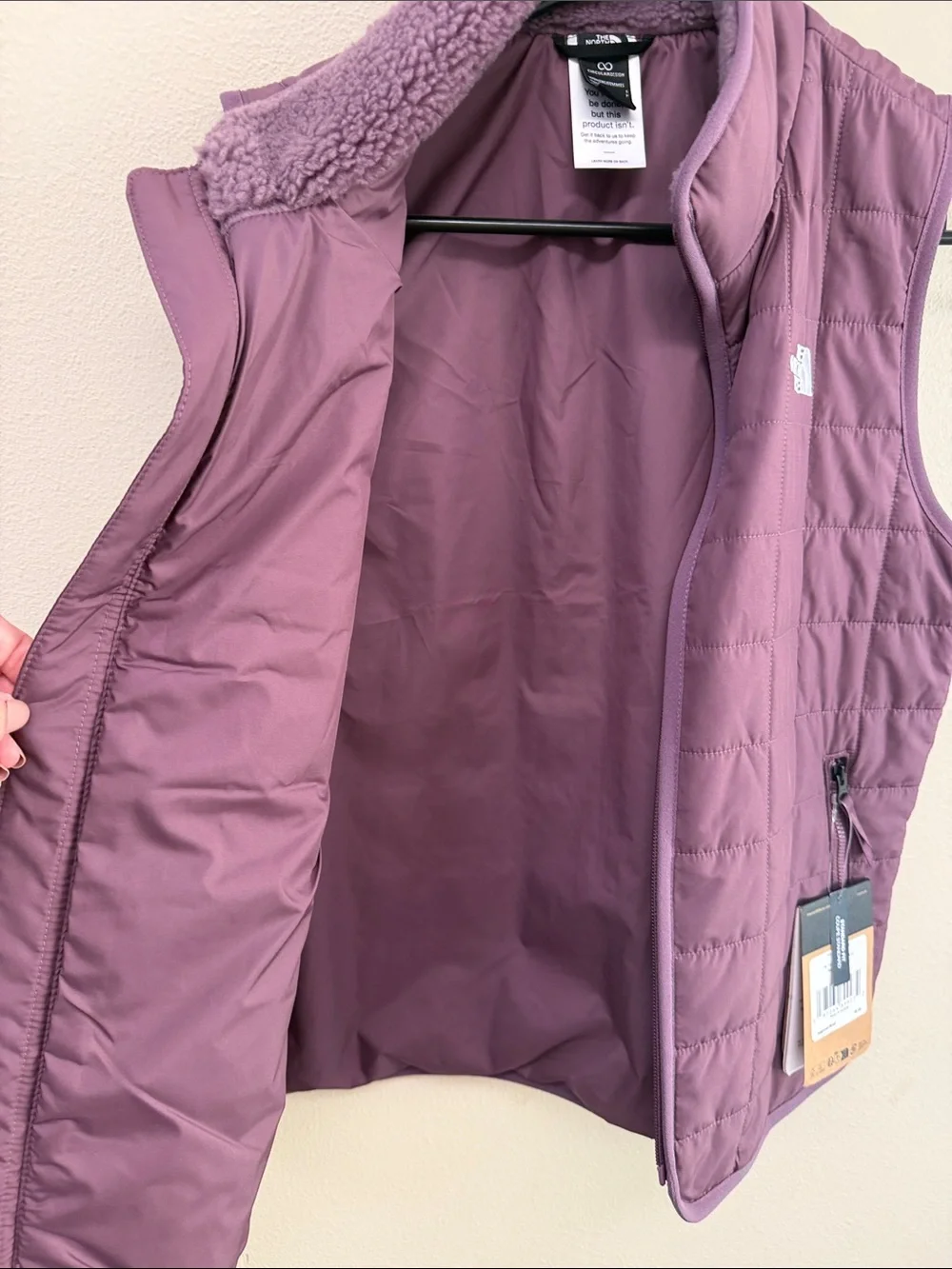 The North Face Women's Quilted Mauve Vest SzS NWT